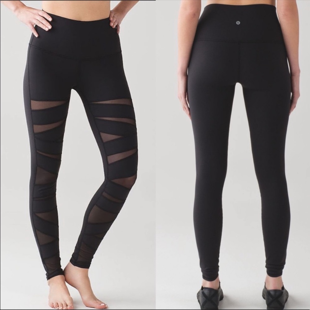 Lululemon wunder under mesh leggings